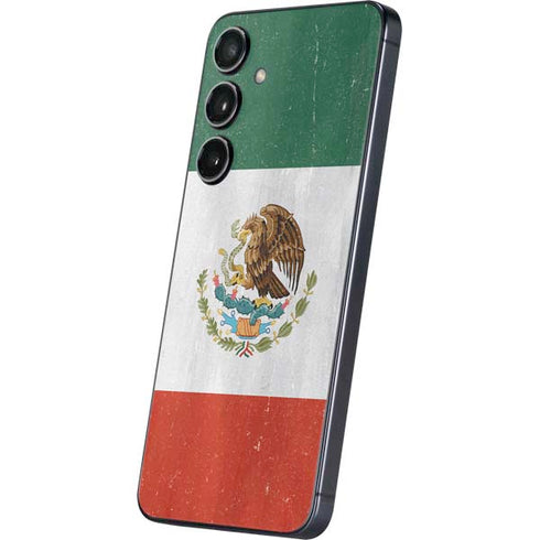 Mexico Flag Distressed Galaxy S25 Skin
